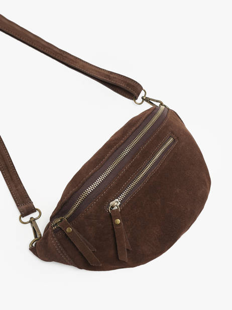 Heuptasje Milano Bruin velvet VE24119 ander zicht 2