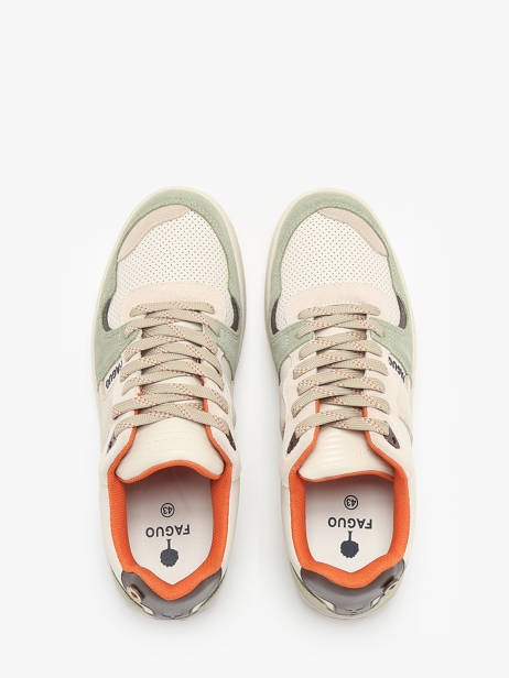 Sneakers Ceiba Uit Leder Faguo Beige men 25CG3213 ander zicht 3