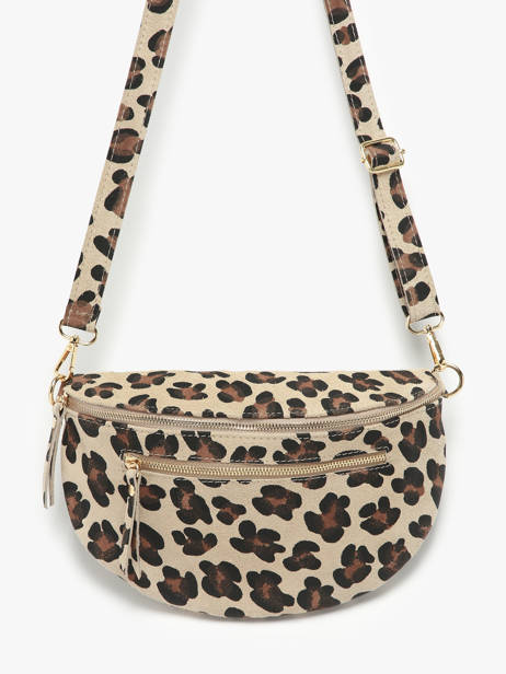Heuptasje Velvet Leopardo Leder Milano Beige velvet leopardo VL24091 ander zicht 2