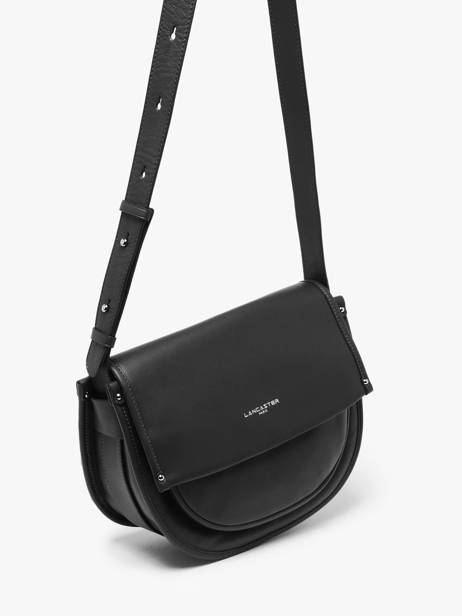Cross Body Tas Soft Selma Leder Lancaster Zwart soft selma 2 ander zicht 2