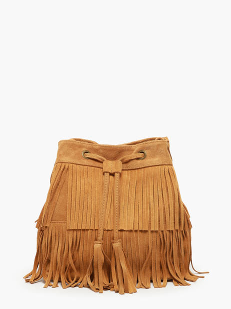 Cross Body Tas Velvet Leder Milano Bruin velvet VE241116