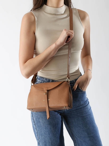 Cross Body Tas Dune Gaia Leder Lancaster Bruin dune gaia 103 ander zicht 1