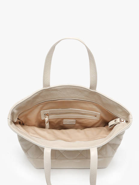 Handtas Cabas Cuir Leder Vanessa bruno Beige cabas cuir 84V40378 ander zicht 3