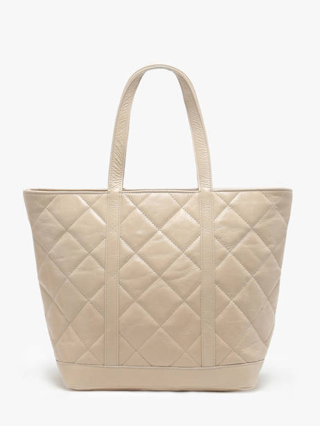 Handtas Cabas Cuir Leder Vanessa bruno Beige cabas cuir 84V40378 ander zicht 4