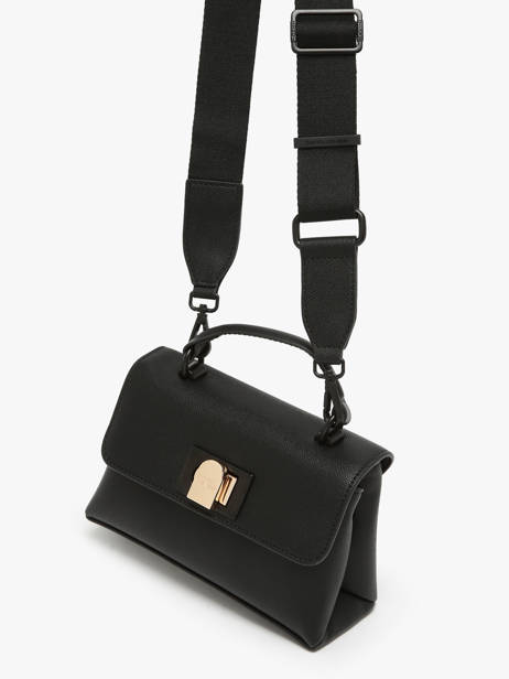 Cross Body Tas Saffiano David jones Zwart saffiano CM7211H ander zicht 2