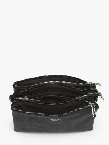 Cross Body Tas Grained Miniprix Zwart grained H6995 ander zicht 2