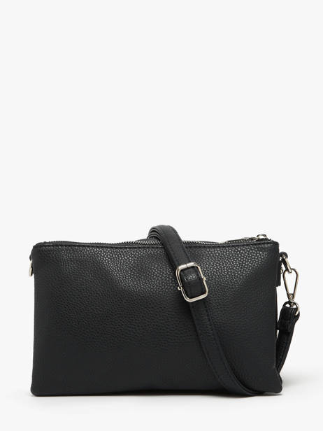 Cross Body Tas Grained Miniprix Zwart grained H6995 ander zicht 3