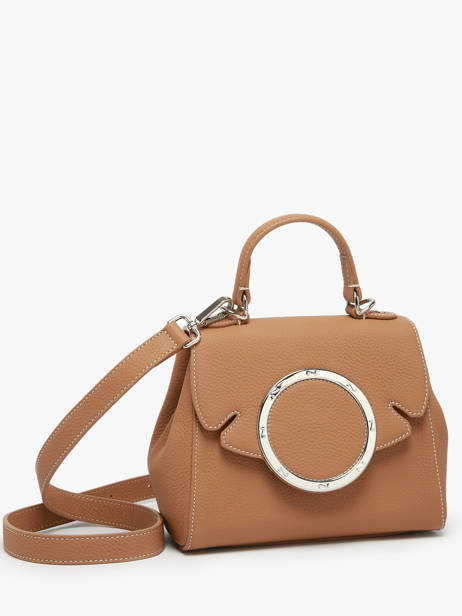 Handtas Yumi Leder Nathan baume Bruin ginkgo 4 ander zicht 2