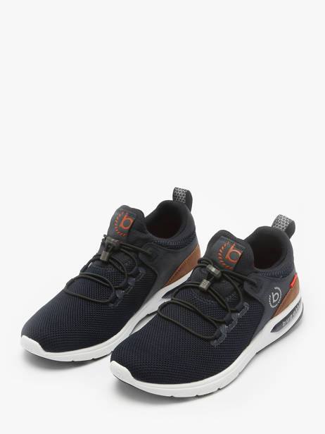 Sneakers Numbis Uit Leder Bugatti Blauw men 34265860 ander zicht 2