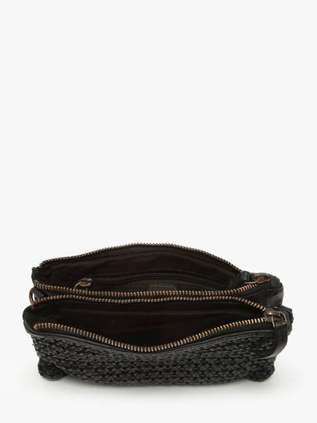 Cross Body Tas Heritage Leder Biba Zwart heritage MUL1L ander zicht 3