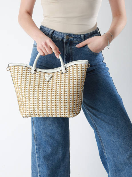 Handtassen Atalia Raphia Guess Wit atalia WG964722 ander zicht 1