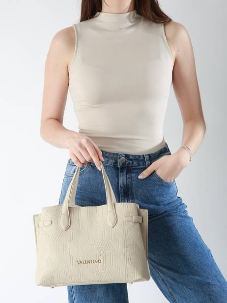 Handtas Pansy Valentino Beige pansy VBS8PG04 ander zicht 1
