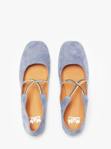 Ballerinas Anima Uit Leder Mam'zelle Blauw women CSGAN25 ander zicht 4