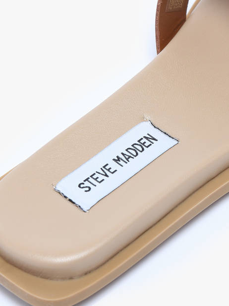 Slippers Sofia Uit Leder Steve madden Bruin women 11003523 ander zicht 2