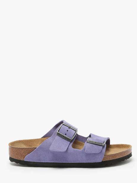 Slippers Arizona Uit Leder Birkenstock Violet women 1029218