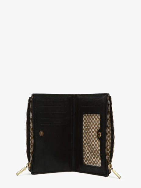 Portefeuille Leder Mila louise Zwart vintage 3576X ander zicht 1