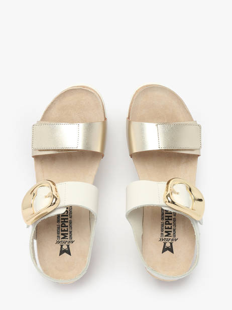 Sandalen Leandre Uit Leder Mephisto Goud women P5146894 ander zicht 3