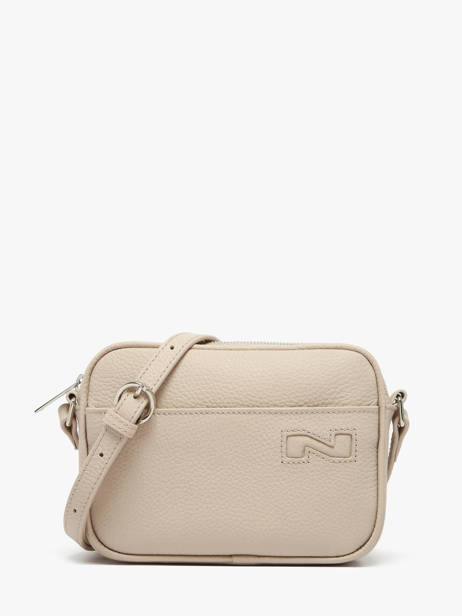 Cross Body Tas N City Leder Nathan baume Beige n city 6