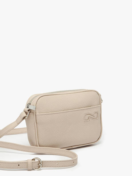 Cross Body Tas N City Leder Nathan baume Beige n city 6 ander zicht 2