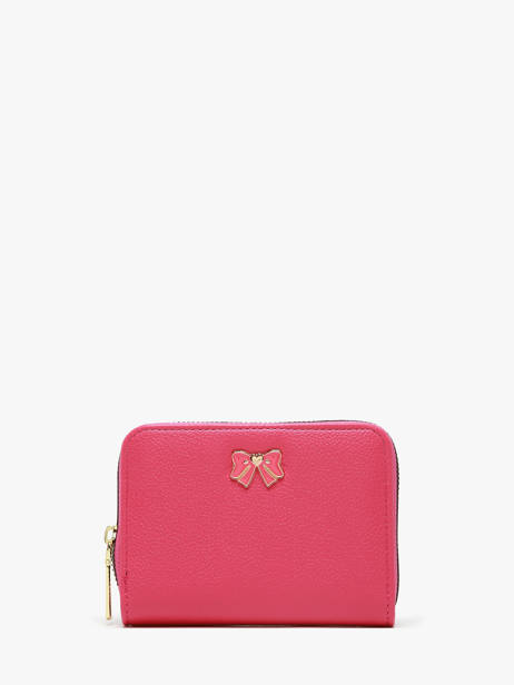 Portemonnee Button Miniprix Rood safiano 78SM2666