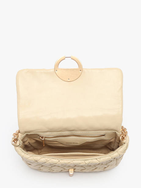 Cross Body Tas Moon Tressé Leder Vanessa bruno Beige moon 38V40533 ander zicht 3