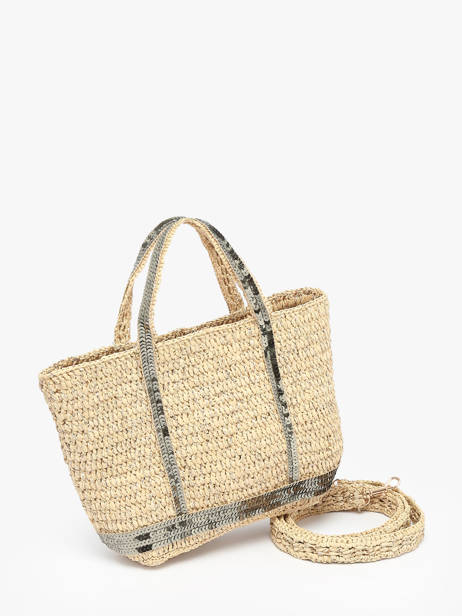 Cross Body Tas Cabas Raphia Raphia Vanessa bruno Groen cabas raphia 30V40410 ander zicht 2