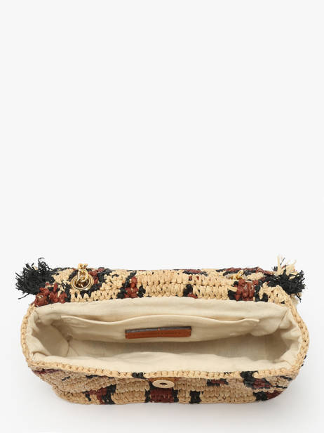 Cross Body Tas Raphia Gerard darel Beige raphia DBS87468 ander zicht 3