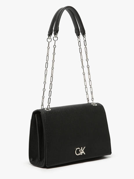 Cross Body Tas Ck Chain Calvin klein jeans Zwart ck chain K613177 ander zicht 2