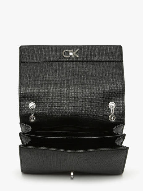 Cross Body Tas Ck Chain Calvin klein jeans Zwart ck chain K613177 ander zicht 3