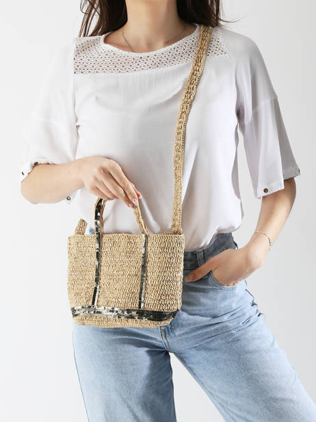 Cross Body Tas Cabas Raphia Raphia Vanessa bruno Groen cabas raphia 30V40410 ander zicht 1