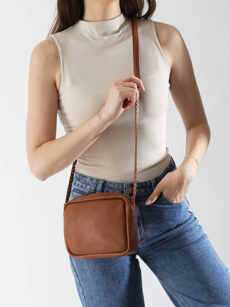 Cross Body Tas Leather Leder Biba Bruin leather BET8L ander zicht 1