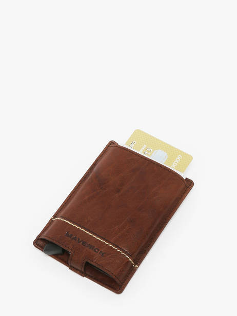 Kaarthouder Leder Maverick Bruin rough gear MAVRG061 ander zicht 1