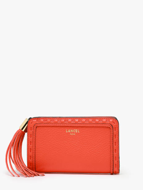 Compacte Portefeuille Premier Flirt Leder Lancel Oranje premier flirt A11136