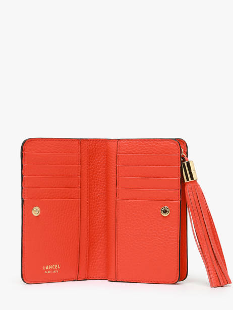 Compacte Portefeuille Premier Flirt Leder Lancel Oranje premier flirt A11136 ander zicht 1