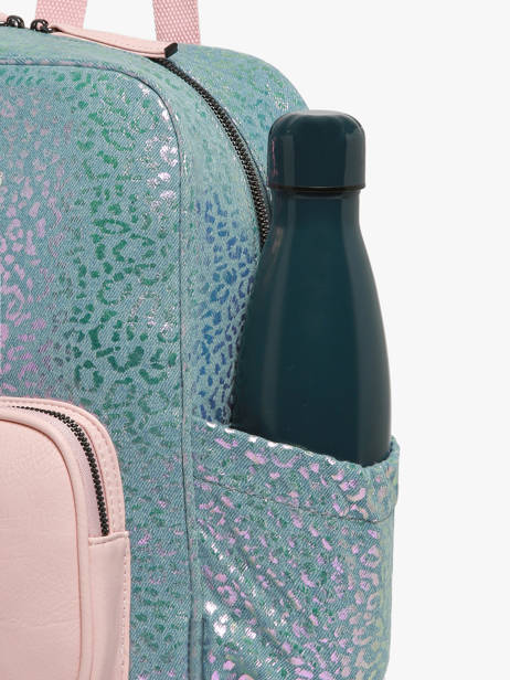 Rugzak 2 Compartimenten Cameleon Blauw vintage fantasy SD33 ander zicht 5