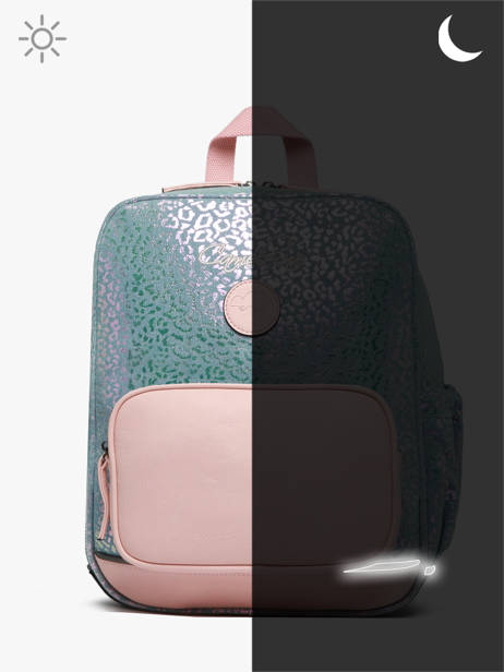 Rugzak 2 Compartimenten Cameleon Blauw vintage fantasy SD33 ander zicht 8