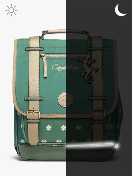 Rugzak Vintage Fantasy 2 Compartimenten Cameleon Groen vintage fantasy SD39 ander zicht 8