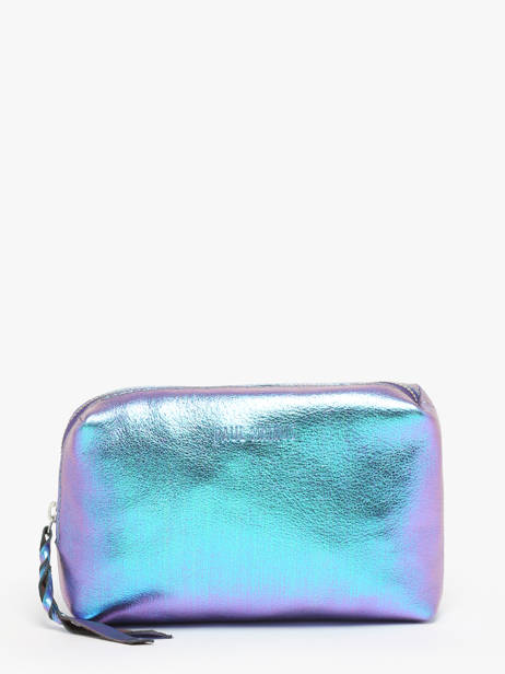 Etui Leder Paul marius Blauw scarabee ADELESCA
