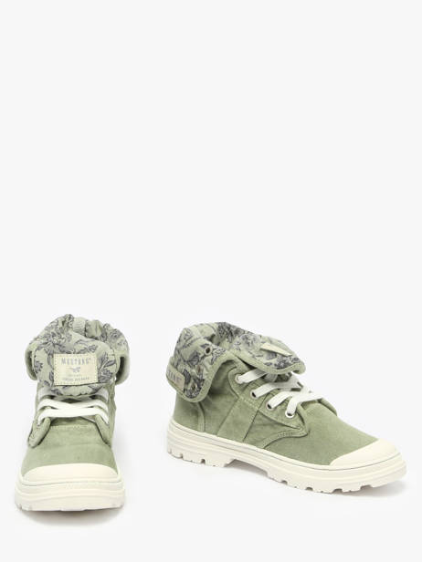 Sneakers Mustang Groen women - 01426504 ander zicht 3