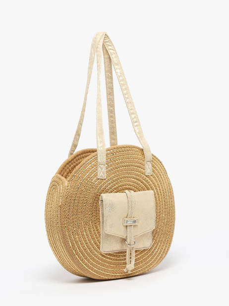 Schoudertas Dario Katoen Les tropeziennes Beige dario TZ01 ander zicht 2