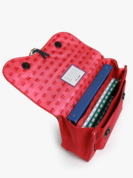 Boekentas 2 Compartimenten Jeune premier Rood daydream girls G ander zicht 3