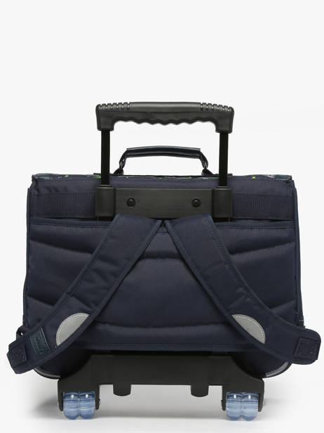 Boekentas Op Wieltjes 2 Compartimenten Tann's Blauw les fantaisies g 42142 ander zicht 4