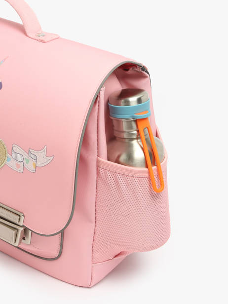 Boekentas 2 Compartimenten Jeune premier Roze classics C ander zicht 5