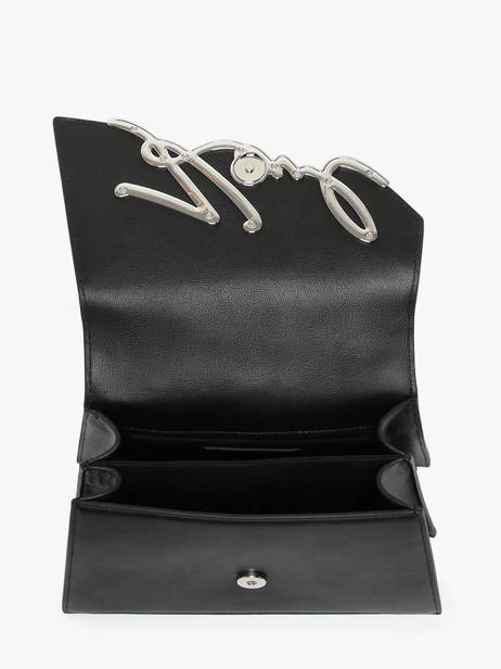 Cross Body Tas K Signature Leder Karl lagerfeld Zwart k signature A1W30036 ander zicht 3