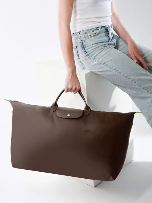 Longchamp Le pliage green Reistassen Bruin