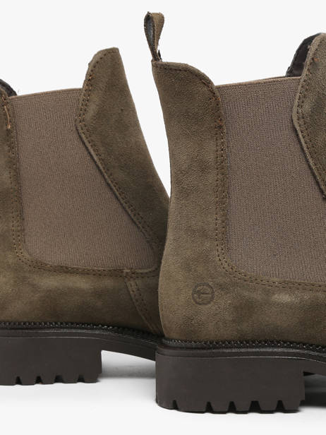 Chelsea Boots Uit Leder Tamaris Groen women 41 ander zicht 3