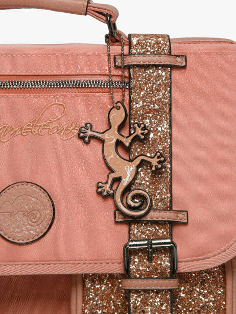Rugzak 1 Compartiment Cameleon Roze vintage fantasy SD33 ander zicht 6