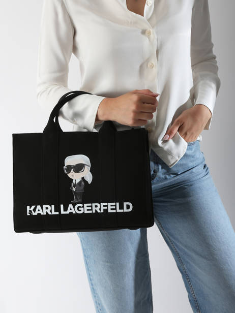 Handtassen K Ikon Karl lagerfeld Zwart k ikon A2W50047 ander zicht 1