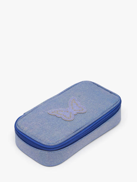 Pennenzak 1 Compartiment Caramel et cie Blauw boheme FI ander zicht 1