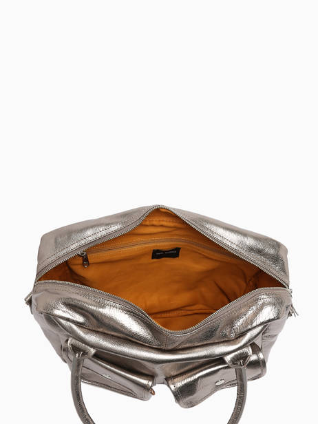 Handtas Le Dandy A4 Leder Paul marius Zilver vintage F9774-1 ander zicht 3